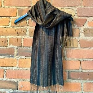 Cashmink Mantles Scarf Brown Tones.